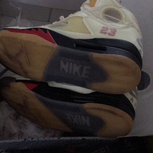 Jordan 5 Retro//Off White//Sail - Picture 7 of 10